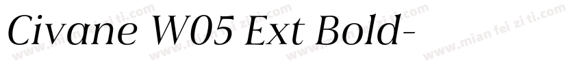 Civane W05 Ext Bold字体转换